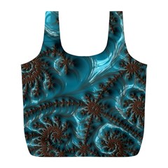 Glossy Turquoise  Reusable Bag (l) by OCDesignss