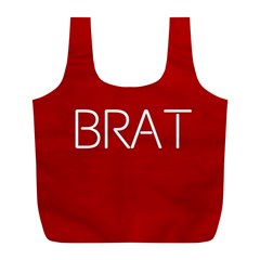 Brat Red Reusable Bag (l) by OCDesignss