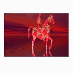 Riding At Dusk Postcard 4 x 6  (10 Pack)