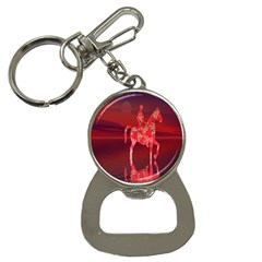 Riding At Dusk Bottle Opener Key Chain by icarusismartdesigns