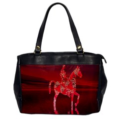 Riding At Dusk Oversize Office Handbag (one Side) by icarusismartdesigns