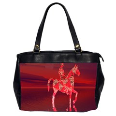 Riding At Dusk Oversize Office Handbag (Two Sides)