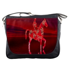 Riding At Dusk Messenger Bag