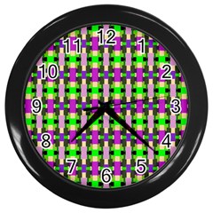Pattern Wall Clock (black) by Siebenhuehner