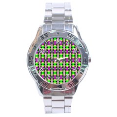 Pattern Stainless Steel Watch by Siebenhuehner