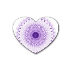 Mandala Drink Coasters 4 Pack (heart)  by Siebenhuehner