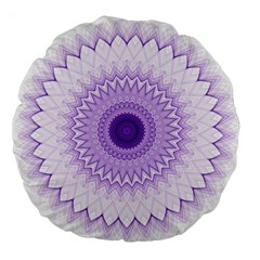 Mandala 18  Premium Round Cushion  by Siebenhuehner