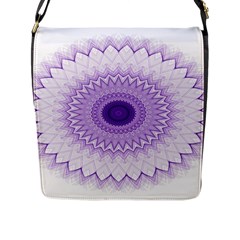 Mandala Flap Closure Messenger Bag (large) by Siebenhuehner