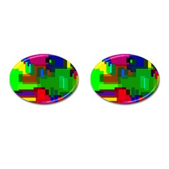 Pattern Cufflinks (oval)