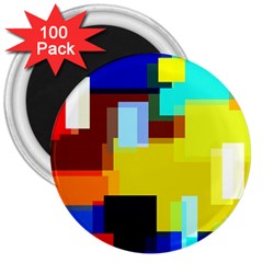 Pattern 3  Button Magnet (100 Pack) by Siebenhuehner