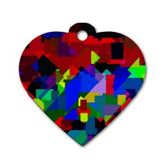 Pattern Dog Tag Heart (one Sided)  by Siebenhuehner