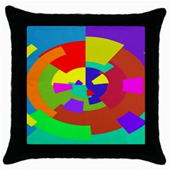 Pattern Black Throw Pillow Case