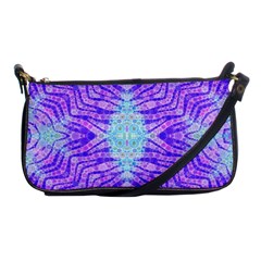 Turquoise Purple Zebra Pattern  Evening Bag by OCDesignss