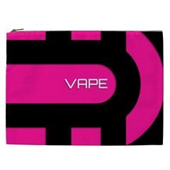 Hot Pink Black Vape  Cosmetic Bag (xxl) by OCDesignss