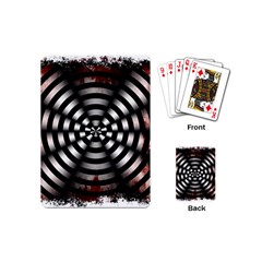 Zombie Apocalypse Warning Sign Playing Cards (mini) by StuffOrSomething