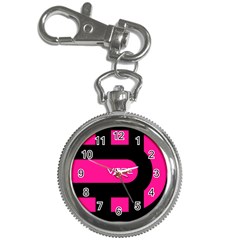 Hot Pink Black Vape  Key Chain Watch by OCDesignss