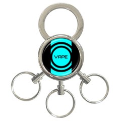 Turquoise Lines Vape   3-ring Key Chain by OCDesignss
