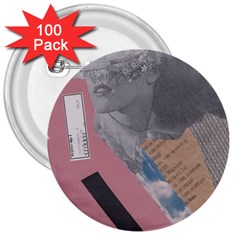 Clarissa On My Mind 3  Button (100 pack)