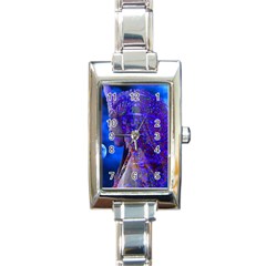 Moon Shadow Rectangular Italian Charm Watch by icarusismartdesigns