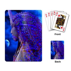 Moon Shadow Playing Cards Single Design by icarusismartdesigns