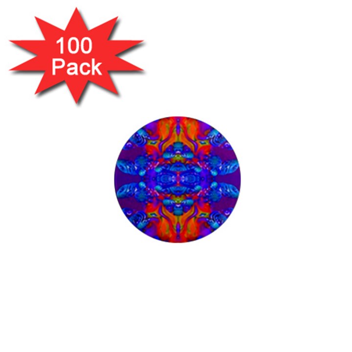 Abstract Reflections 1  Mini Button Magnet (100 pack)