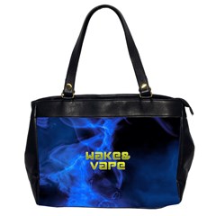 Wake&vape Blue Smoke  Oversize Office Handbag (two Sides) by OCDesignss