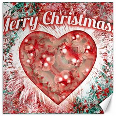 Vintage Colorful Merry Christmas Design Canvas 16  X 16  (unframed) by dflcprints