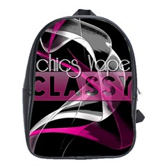 Classy Chics Vape Pink Smoke  School Bag (xl)