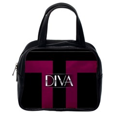 Pink Diva  Classic Handbag (one Side) by OCDesignss