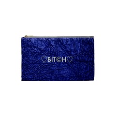 Blue Bit?h Cosmetic Bag (small) by OCDesignss