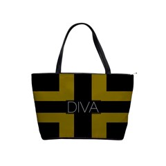 Diva Yellow Black  Large Shoulder Bag by OCDesignss