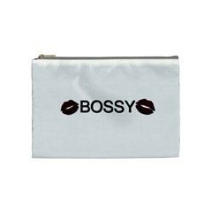 Bossy Lips  Cosmetic Bag (medium) by OCDesignss