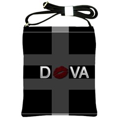 Diva Lips Bold Shoulder Sling Bag by OCDesignss