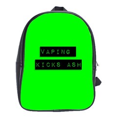 Vaping Kicks Ash Florescent  School Bag (xl)