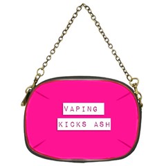 Vaping Kicks Ash Pink  Chain Purse (one Side) by OCDesignss