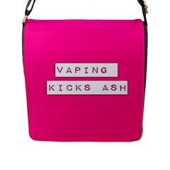 Vaping Kicks Ash Pink  Flap Closure Messenger Bag (large) by OCDesignss