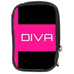 Diva Hot Pink Compact Camera Leather Case by OCDesignss