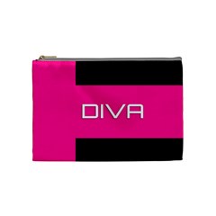 Diva Hot Pink Cosmetic Bag (medium) by OCDesignss