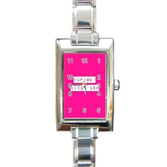 Vaping Kicks Ash Pink  Rectangular Italian Charm Watch by OCDesignss