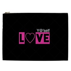 Love Yo self  Cosmetic Bag (xxl) by OCDesignss