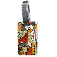 Multicolored Abstract Tribal Print Luggage Tag (two Sides) by dflcprints