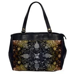 Abstract Earthtone  Oversize Office Handbag (one Side) by OCDesignss