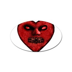 Evil Heart Shaped Dark Monster  Sticker 10 Pack (oval) by dflcprints