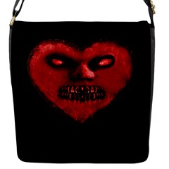 Evil Heart Shaped Dark Monster  Flap Closure Messenger Bag (small) by dflcprints