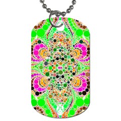 Florescent Abstract  Dog Tag (two-sided)  by OCDesignss