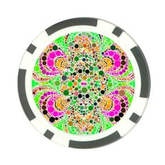 Florescent Abstract  Poker Chip (10 Pack) by OCDesignss