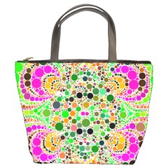 Florescent Abstract  Bucket Handbag by OCDesignss