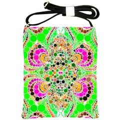 Florescent Abstract  Shoulder Sling Bag by OCDesignss