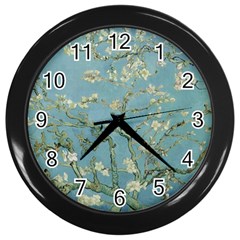 Vincent Van Gogh, Almond Blossom Wall Clock (black)