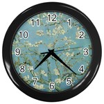 Vincent Van Gogh, Almond Blossom Wall Clock (Black) Front